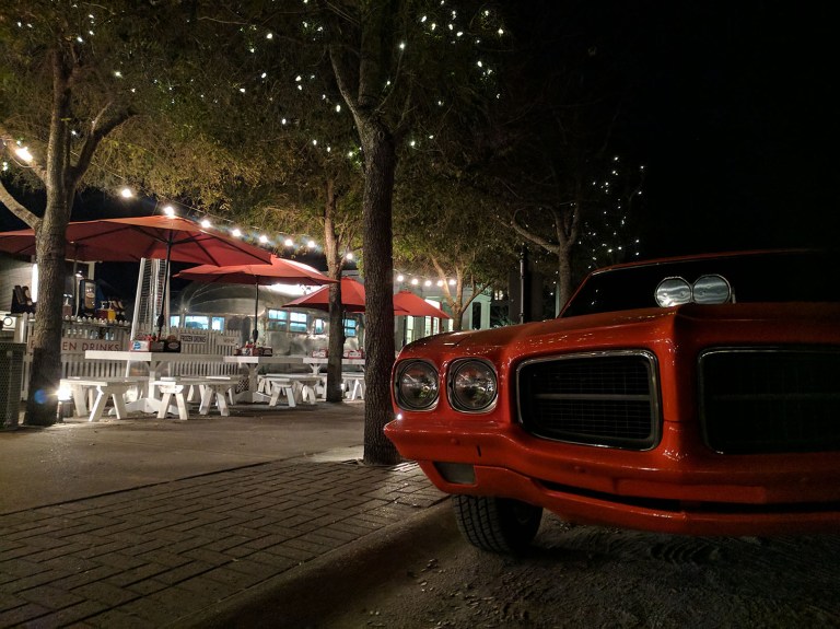 Seaside Florida at night